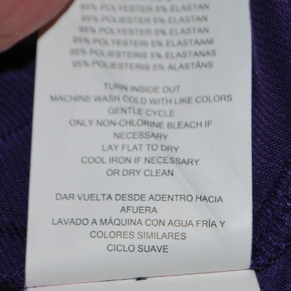Michael Kors Purple Top with Ladderback Sleeves - XL - Picture 11 of 11